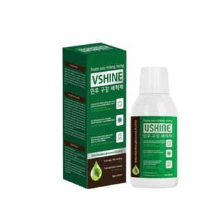 Nước súc miệng họng Vshine hỗ trợ làm sạch răng miệng, giảm ho, viêm họng chai 200ml