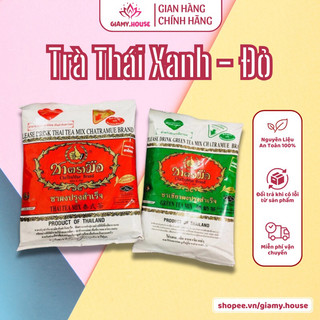 Trà thái xanh 200gr - trà thái đỏ 400gr chatramue, nguyên liệu nấu trà sữa gia mỹ
