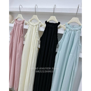VÁY TƠ CỔ YẾM MAXI H026