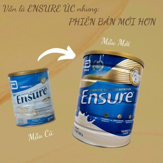 Sữa bột Ensure ÚC (850g) (mẫu mới)
