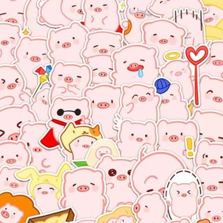 So many so cute pig sticker