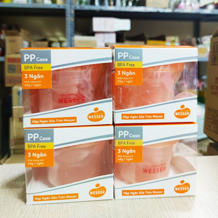 Hộp chia sữa 3 ngăn Wesser