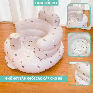 Ghế hơi tập ngồi cho bé cao cấp 9BABY mẫu Tuylip