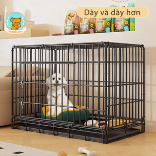 Petorldog Chuồng chó lồng cho chó mèo sơn tĩnh điện Lồng chuồng chó mèo tặng khay