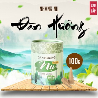 Nhang Nụ Đàn Hương cao cấp MỘC LÂM 100g 60 Viên Nụ Khói Ngược Xông Nhà Dùng Được Cho Thác Trầm Hương