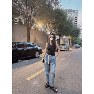 (CV) Quần jean baggy cạp chun 6632
