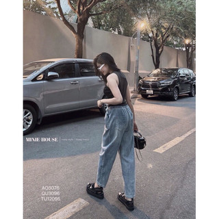 (CV) Quần jean baggy cạp chun 6632