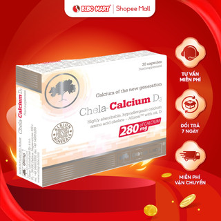 Canxxi Bầu Canxi Hữu Cơ Cho Bà Bầu Chela Calcium D3 Dễ Hấp Thụ Giúp Xương Chắc Khỏe Hộp 30 Viên - Bibomart