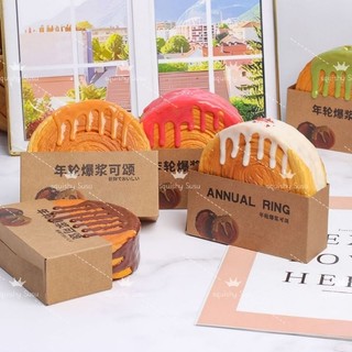 Đồ Chơi Squishy Bánh Phủ Kem kèm Hộp Giấy Siêu Xinh
