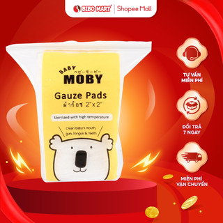 Gạc Rơ Lưỡi Moby Baby Thái Lan Bảo Vệ Răng Miệng Vệ Sinh Cho Dễ Dàng Cho Bé 50 Miếng Hàng Chính Hãng - Bibomart