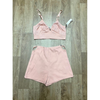SET ÁO CROP VÀ QUẦN SHORT LƯNG CAO XUẤT DƯ