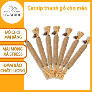 Catnip thanh gỗ cho mèo, cỏ mèo khô, đồ chơi mài răng, mài móng cho thú cưng