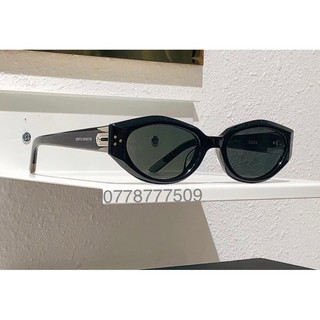 Mắt kính unisex xếch oval tròn gm dada mẫu mới màu đen