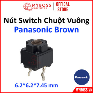 Nút Bấm/ Switch Chuột Vuông Panasonic Brown, Made in Japan Chính Hãng, Tuổi Thọ 10 Triệu Lần Bấm
