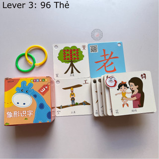 Bộ Thẻ Flashcard Học Tiếng Trung Kết Hợp English Từng Cấp Độ Ktbooks