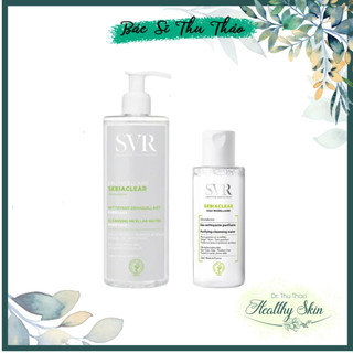 NƯỚC LÀM SẠCH DA, TẨY TRANG LÀM SẠCH DẦU NHỜN SVR SEBIACLEAR EAU MICELLAIRE 75ml/200ml