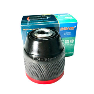 Đầu kẹp mũi khoan viền đỏ VỎ KIM LOẠI AUTOLOCK đầu măng ranh 0.8mm-10mm chuyên dùng thay thế cho máy khoan pin