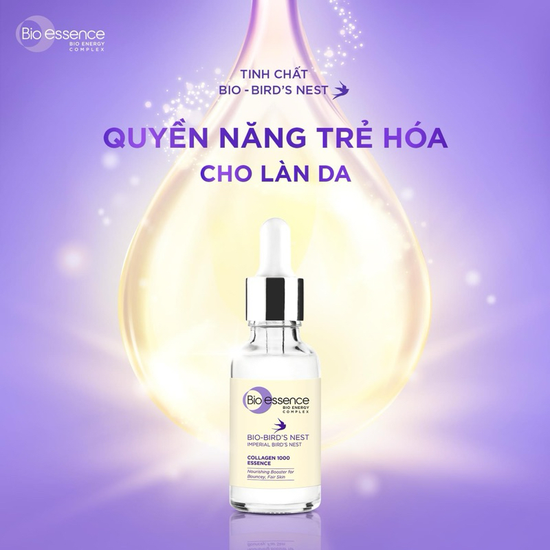   Tinh chất dưỡng da tươi sáng và căng mọng Bio-essence Bio-Bird's Nest Collagen Essence 30ml