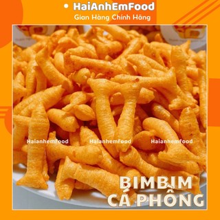 500g snack bim bánh cá phồng cay thơm ngon giòn, snack bim bim cay đồ ăn vặt