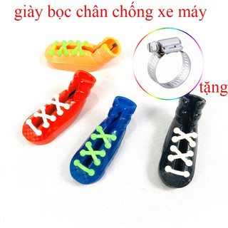 Bọc cao su chân chống cho mọi loại xe 3D kiểu giày thể thao