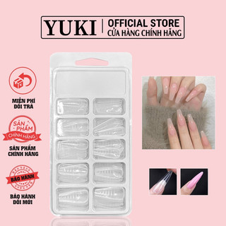 Móng up đắp gel gôm chuyên dụng - móng giả đủ số hộp 100 móng dùng cho up gel gôm - móng có tai cầm dễ dùng