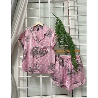 Đồ bộ pijama đùi lụa latin cao cấp mặc nhà cho nữ và trung niên abcasual