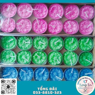 Hộp 12 chén nến tealight - nến bơ organic