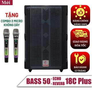 Loa kéo karaoke 5 tấc 18c bass 50 loa 5 tấc công suất 2000w kèm 2 micro