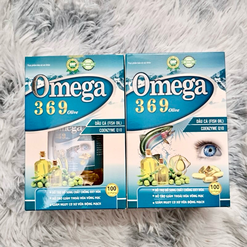 Viên Uống Sáng Mắt - Dầu Cá OMEGA 3-6-9 Olive - Giúp Bổ não, Sáng mắt, Khỏe mạnh tim mạch - Hộp 100 Viên