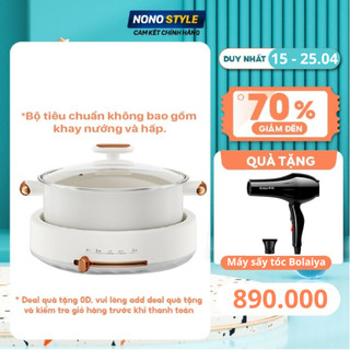 Nồi Lẩu Nướng Điện Đa Năng Nonostyle 5L, 1350W, Bảo Hành 12 Tháng