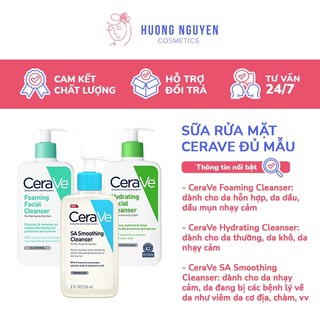 Sữa Rửa Mặt Cerave Cleanser Nhẹ Dịu & Lành Tính