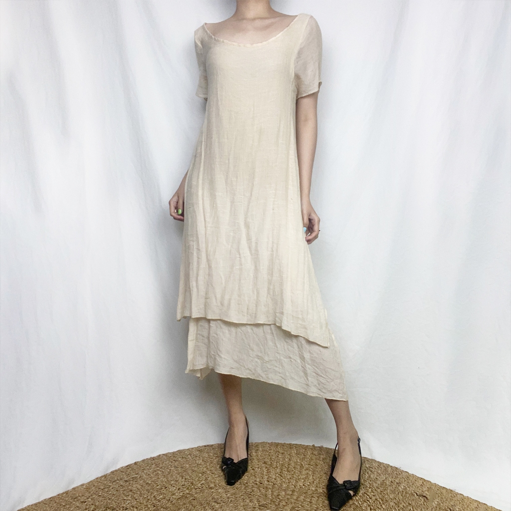 [2hand] Váy cổ thuyền HONGKONG VIBES vintage