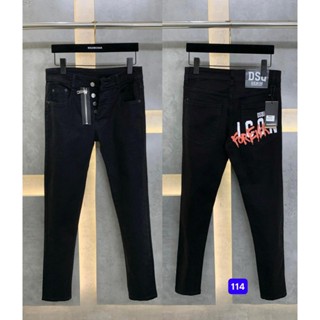 Quần jean nam đen trơn I.CON DSQ 4 cúc may khoá kéo mẫu mới thời trang sang trọng cao cấp