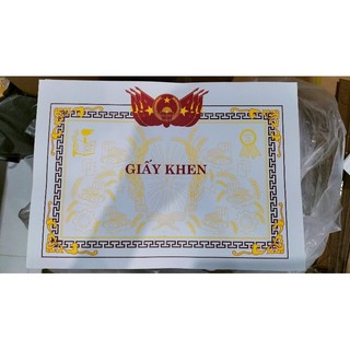 Giấy khen a4, combo 100 tờ  (mẫu trơn)