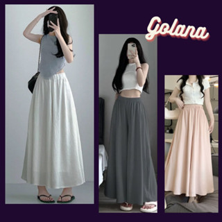 Quần Đũi Ống Rộng Dáng Dài Giả Váy, Chân Váy Midi Dáng xoè Lụa Vân Mây 2 lớp q98 ( Có bigsize)