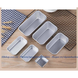 KHUÔN NHÔM LOAF KHUÔN NƯỚNG BÁNH MỲ BÁNH NGỌT CHỮ NHẬT NHIỀU SIZE