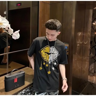 Áo Thun Nam Siêu Cấp In Kim Tuyến Môi Màu Vàng Trắng Chất Liệu Cotton Co Dãn 4 Chiều Cực Chất Cháy Phố Cực Đỉnh 2024