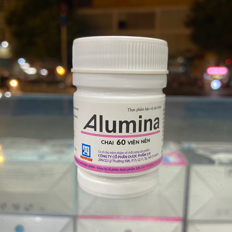 Alumina hỗ trợ giảm viêm loét dạ dày chai 60 viên