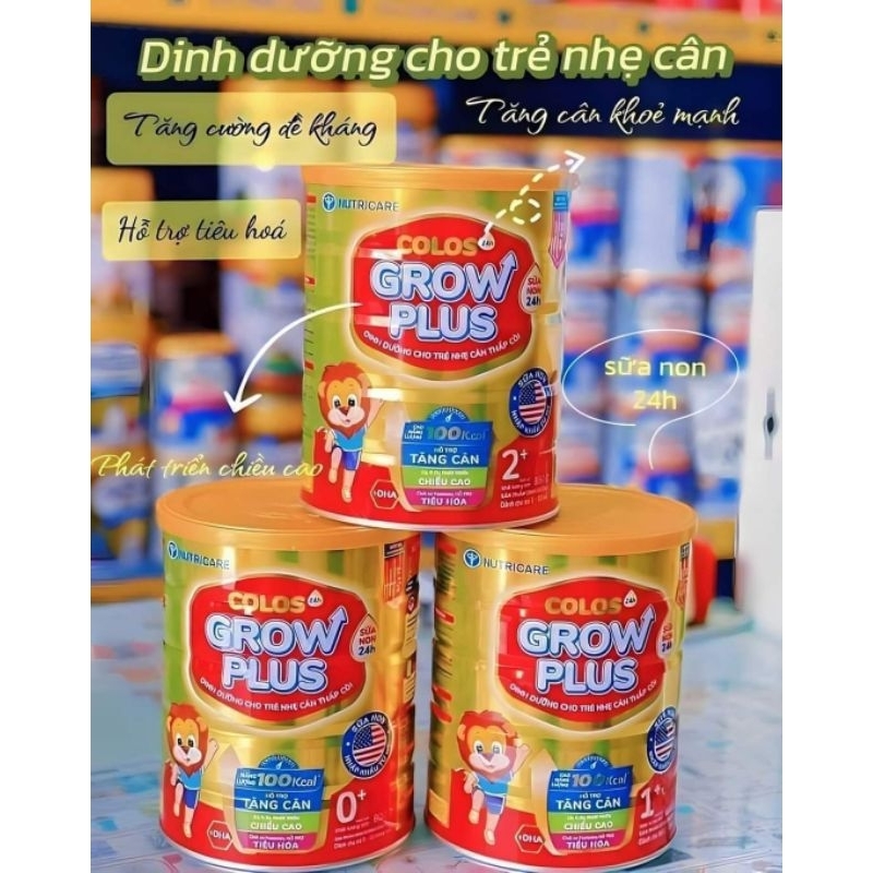 Sữa Non COLOS  GROW PLUS LON 850GR