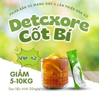 Trà bí đao giảm cân detox hộp 20 gói giảm 3_5kg. hàng chính hãng