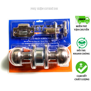 Ổ Khóa Cửa Việt Tiệp Tay Nắm Tròn 04206, Khoá Quả Đấm, Cửa Kho - Nhà Vệ Sinh