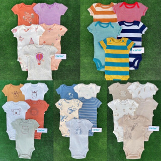 Set 3 chiếc body chíp 100% cotton hãng Carter cho bé trai bé gái từ sơ sinh đến 24 tháng