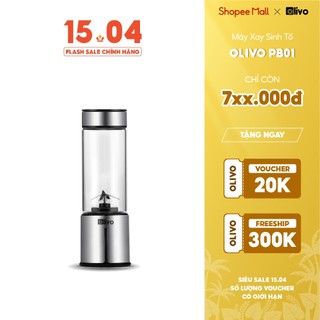 Máy Xay Sinh Tố Cầm Tay OLIVO PB01 – Sạc Pin Sử Dụng Không Cần Dây – Dung Tích 450ML