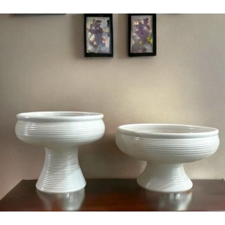 Bình gốm dáng ang men mộc gốm Bát Tràng, ly chậu ang trồng thủy tiên, cắm hoa nghệ thuật ikebana, ly đựng quả để bàn