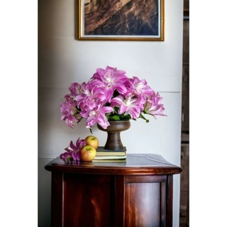 Bình gốm dáng ang men mộc gốm Bát Tràng, ly chậu ang trồng thủy tiên, cắm hoa nghệ thuật ikebana, ly đựng quả để bàn
