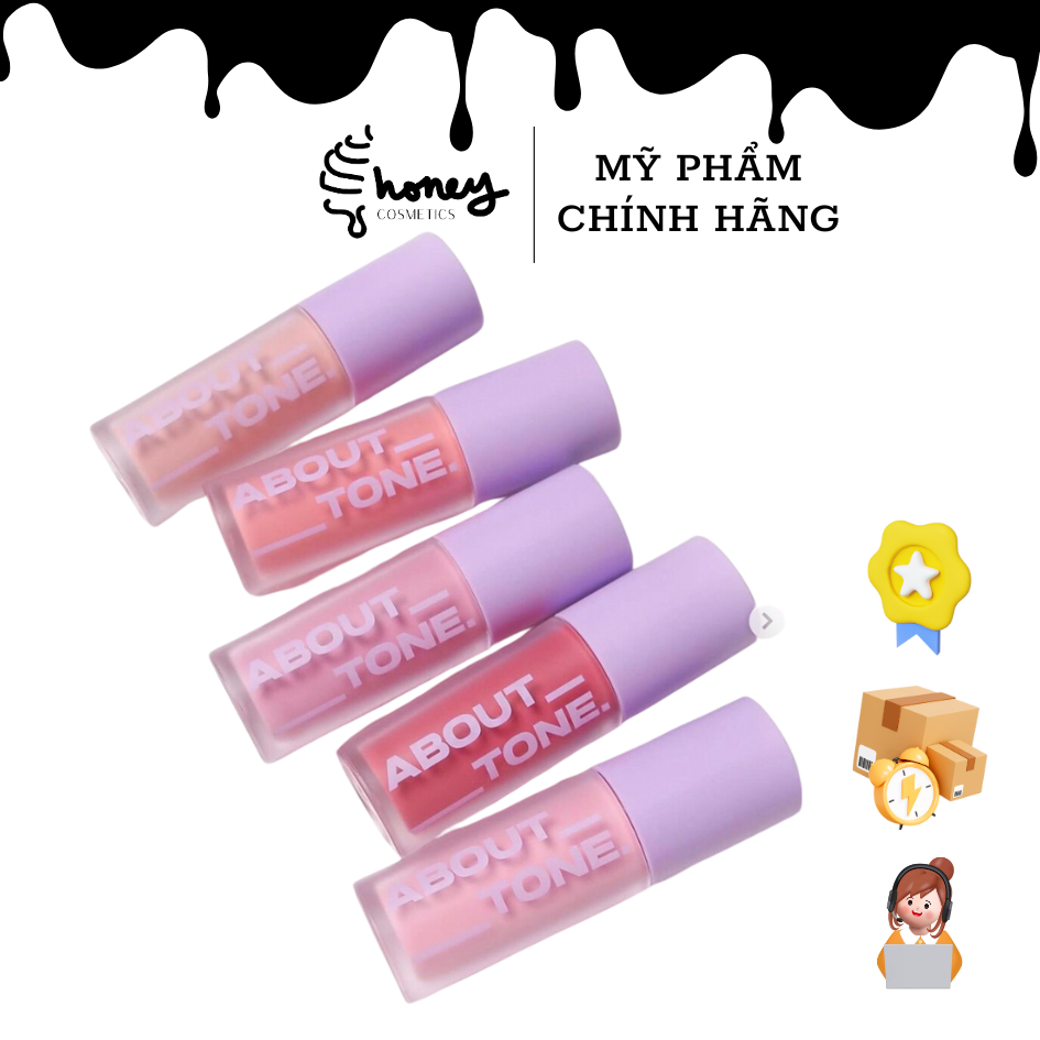 |XẢ KHO| MÁ HỒNG KEM ABOUT TONE 1-2-3-4-5 LÂU TRÔI MỊN LÌ TỰ NHIÊN