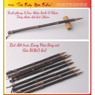 Bút lông đốt trúc lông sói viết thư pháp thư hoạ