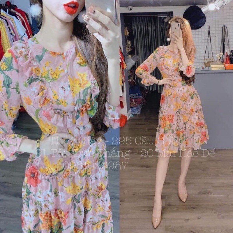 đầm hoa shop size s m