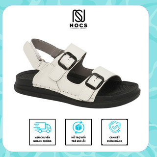 Giày Sandal Nữ 2 Lớp 2 Quai Bản Ngang Có Khóa May Liền Đế Cao 2cm Siêu Êm Siêu Bền ( NOCS)