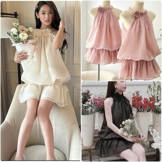 Sét yếm bí hoa nhiều màu + quần short